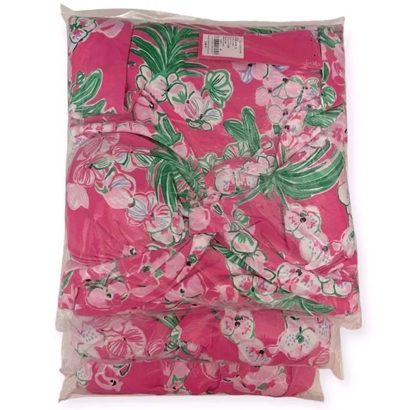 LILLY PULITZER Minka Maxi Skirt 2 Piece Set Roxie Pink Worth A Look Crop Top NWT